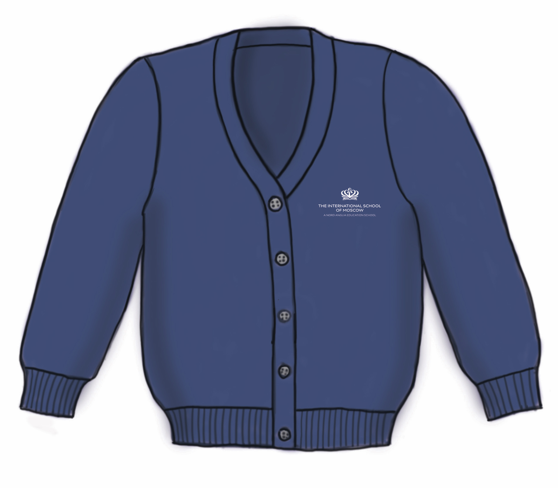 Кардиган -Navy Cardigan - Girls - EYFS